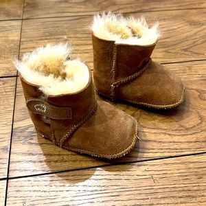 Baby Bootie, Suede and sheepskin, Size S